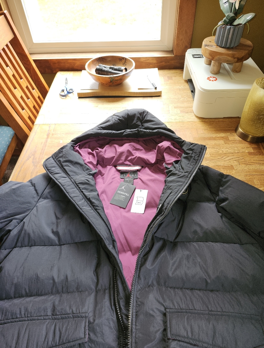 Air Jordan X Paris Saint Germain Down Parka Jacket - Picture 3 of 7